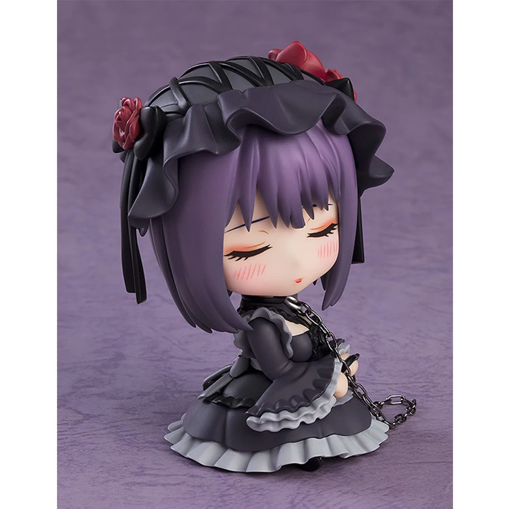 Anime PVC Model Maid Style Cute Purple Hair Girl 10cm Joint Movable Anime Action Figures Toys for Boys Girls Kids Gift Model