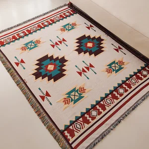 Battaniye, aztek, battaniye, boho, büyük, patlama, ile, halılar, geometrik, güney-batı, battaniye, kumaşı, vintage, çift, si 6 Büyük satış, kanepe battaniyesi, boho - №2