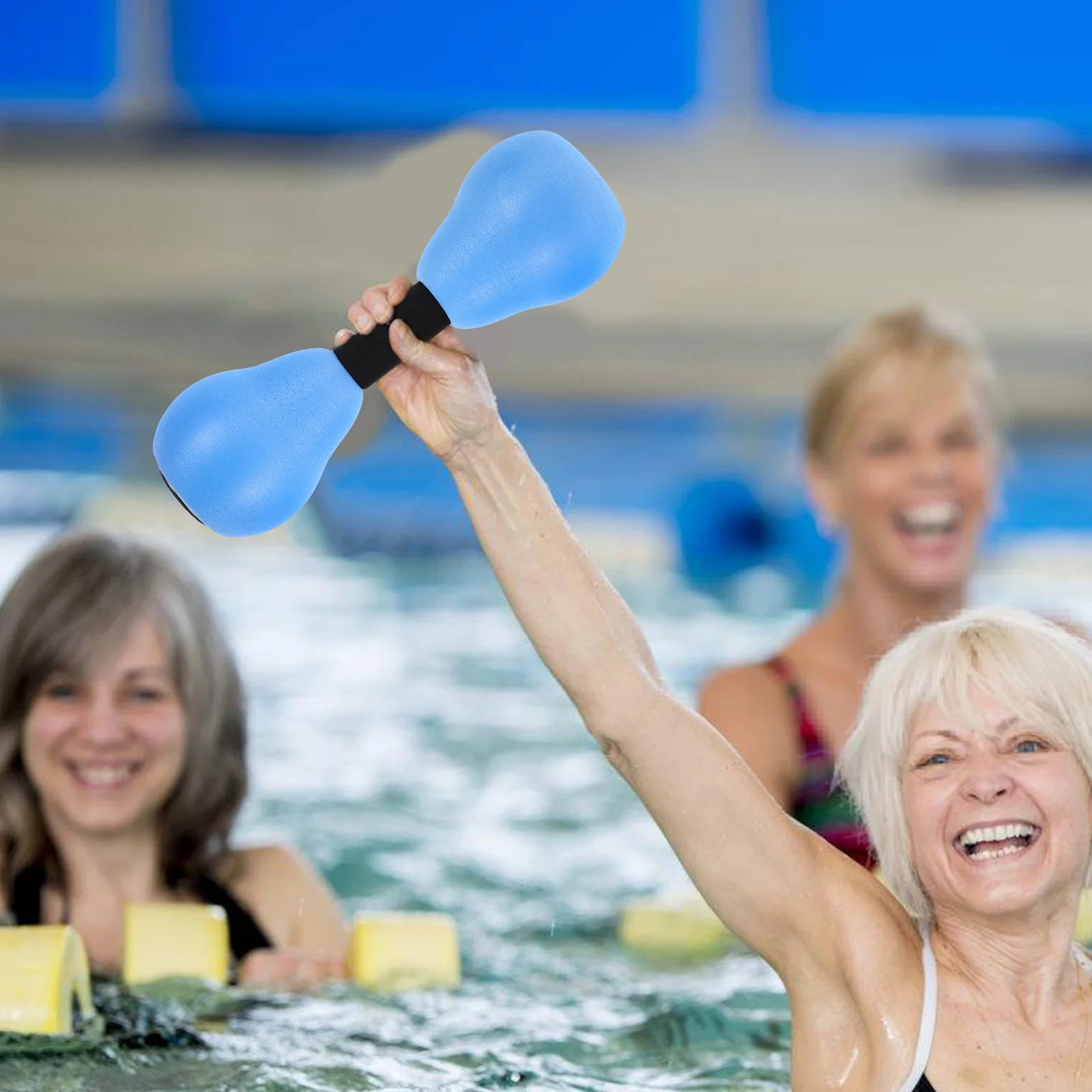 

2pcs Water Sports Dumbbells Pool Exercise Weights for Women Eva Fitness Swimming Resistance Strength Lightweight Easy Clean