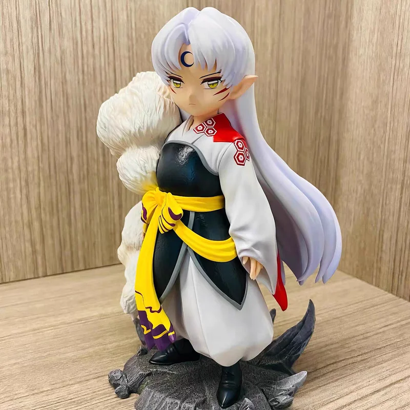 日本のアニメ周辺グッズ 犬夜叉 殺生丸 フィギュア 可愛い子供時代の像 モデルフィギュア デスクトップ飾り 男の子へのプレゼント