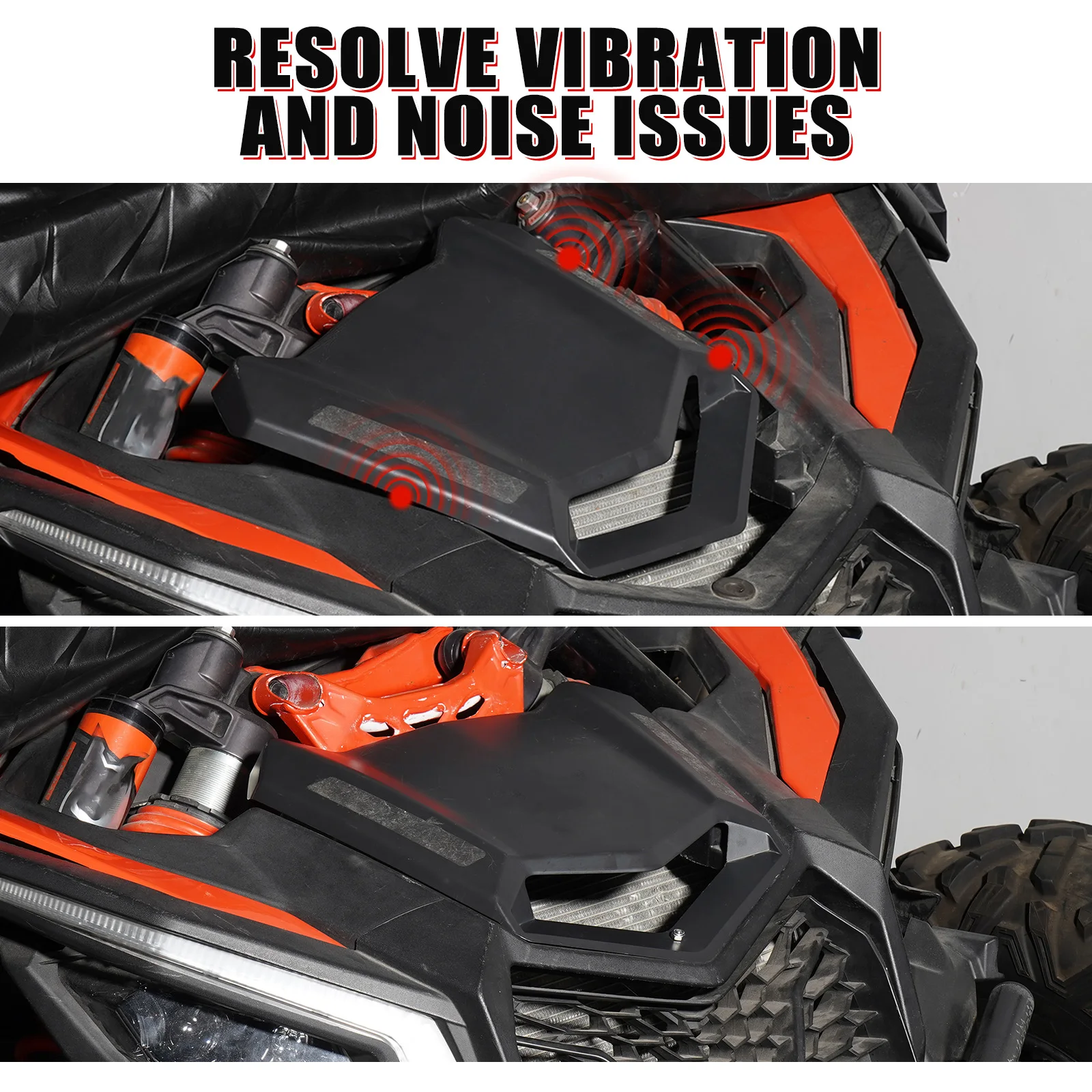 

NICECNC X3 Removable Hood Repair Kit Aluminum Parts UTV for Can Am Maverick X3 4x4 Turbo DPS 2017 2018 2020 2021