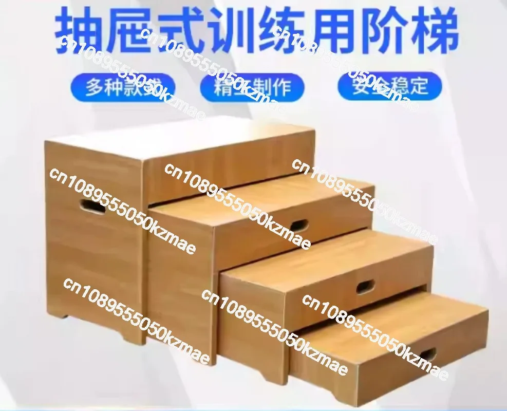 Elderly hemiplegia, leg activity recovery, stair exercise, tools, drawer-type step trainer equipment