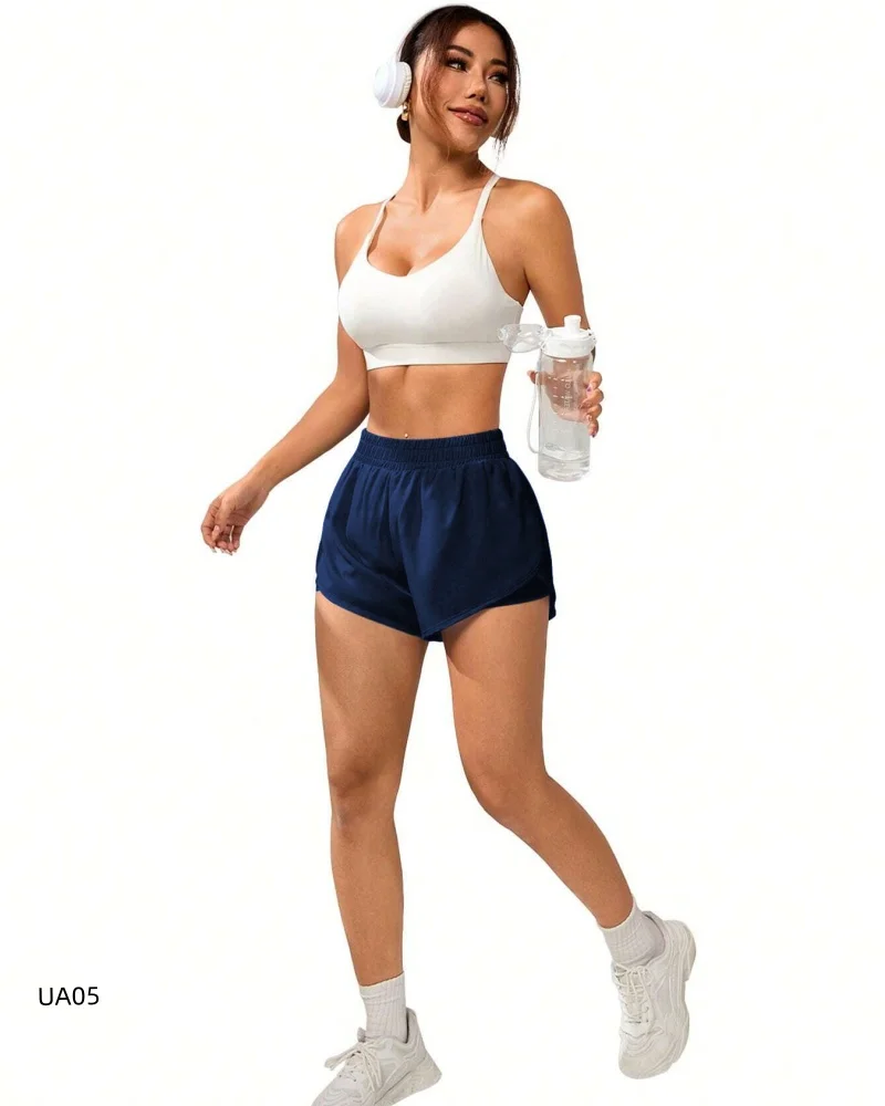 Casual sportshorts voor dames Dun anti-lopen Fitness Fietsen Hardlopen Gym Yoga Hotpants Bodems voor actieve slijtage