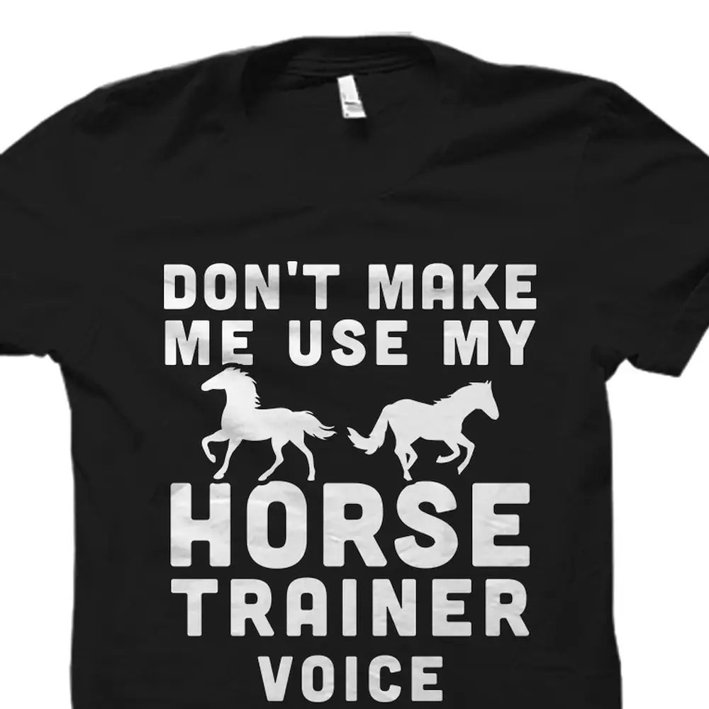 Horse Trainer T Shirt Equine Equestrian Lover Os2324