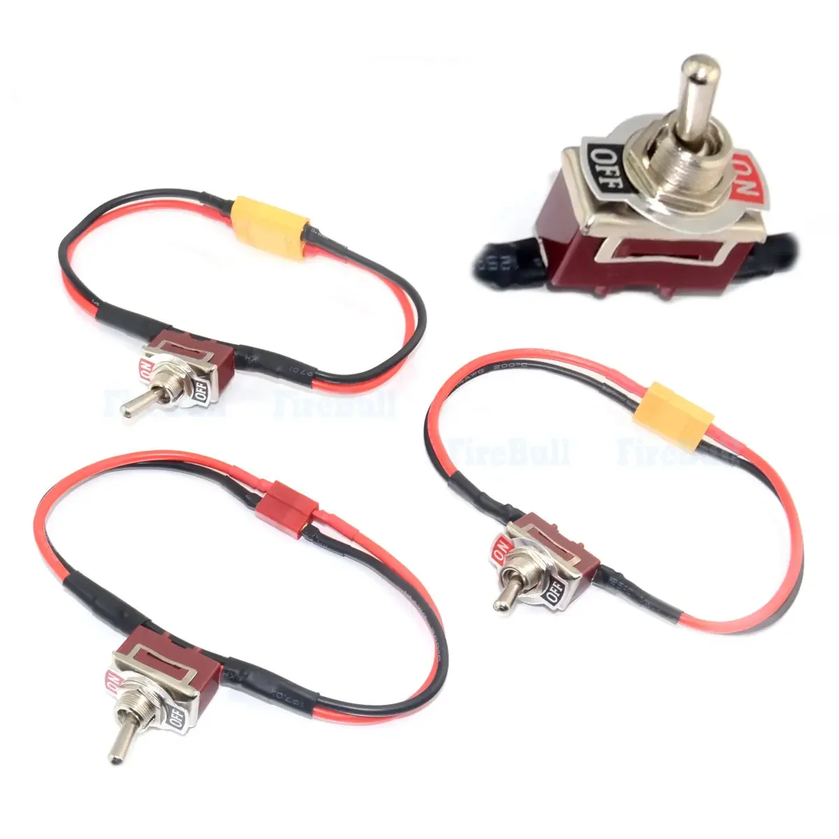 Motore RC ESC Alimentazione a batteria ON-OFF 15A Interruttore a bilanciere Carico elevato Corrente grande XT60 XT90 Spina a T per RC Drone Auto Barca Aereo FPVB