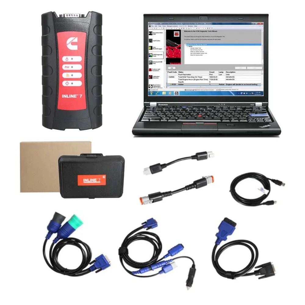 Cummins INLINE 7 Data Link Adapter With Cummins Insite  8.7 Software Plus Lenovo X220 Laptop  car tools