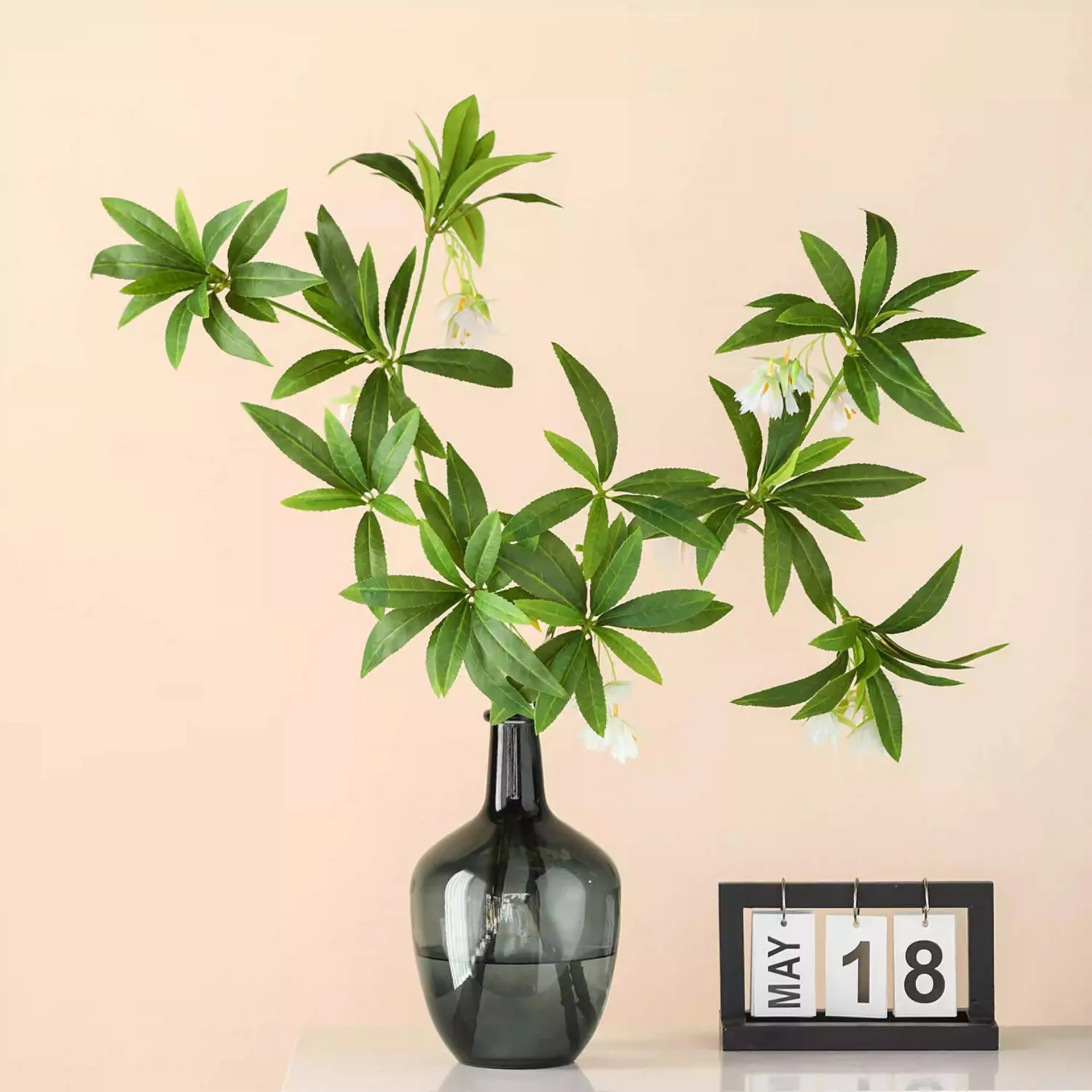 

Искусственные зеленые растения на День Благодарения, домашний декор, свадебные аксессуары, реквизит для фотографий, фойе, украшения для офисного стола