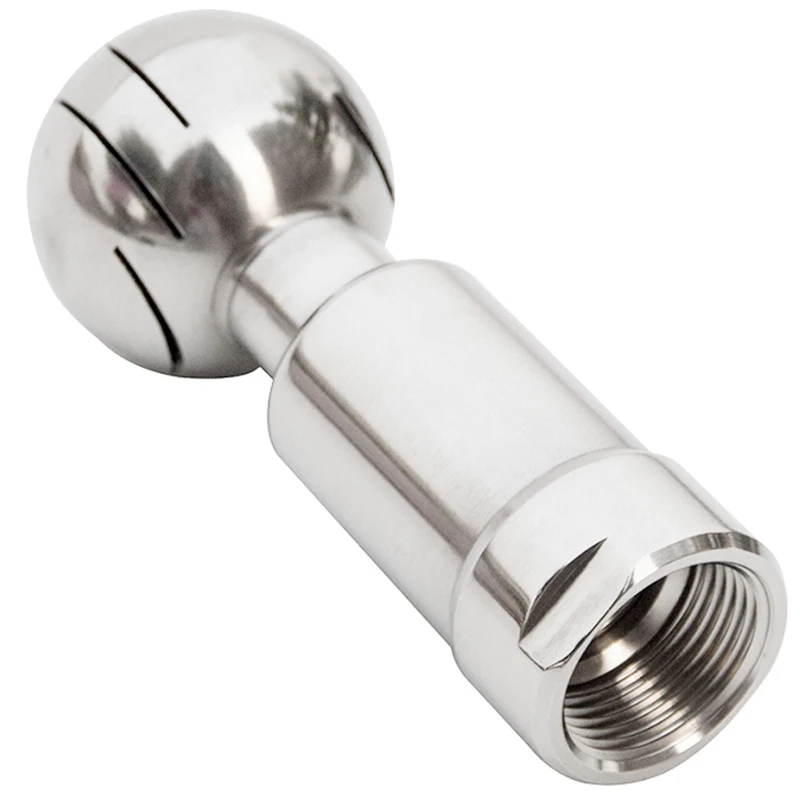 

1 Inch Internal Thread Stainless Steel Sanitary Grade Fixed Spray Ball Cleaning Ball Head For Tank Cleaning