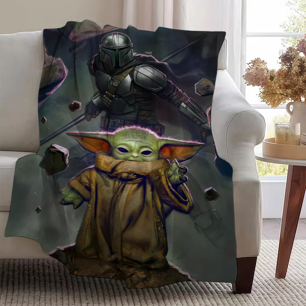 Blanket W-WARS-ES Throw Yoda S-STARS-ES Super Cosy Plush Living Room Sofa Couch Childish Birthday Gifts view 3