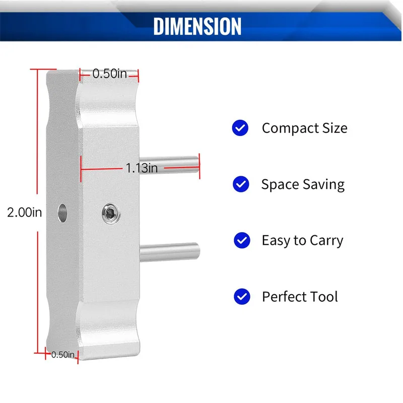 YMT Knife Making Metal Scribe Tool Precision Gauge Scriber Center Finder Line Measuring Marking Aluminum Self-Centering Scribe