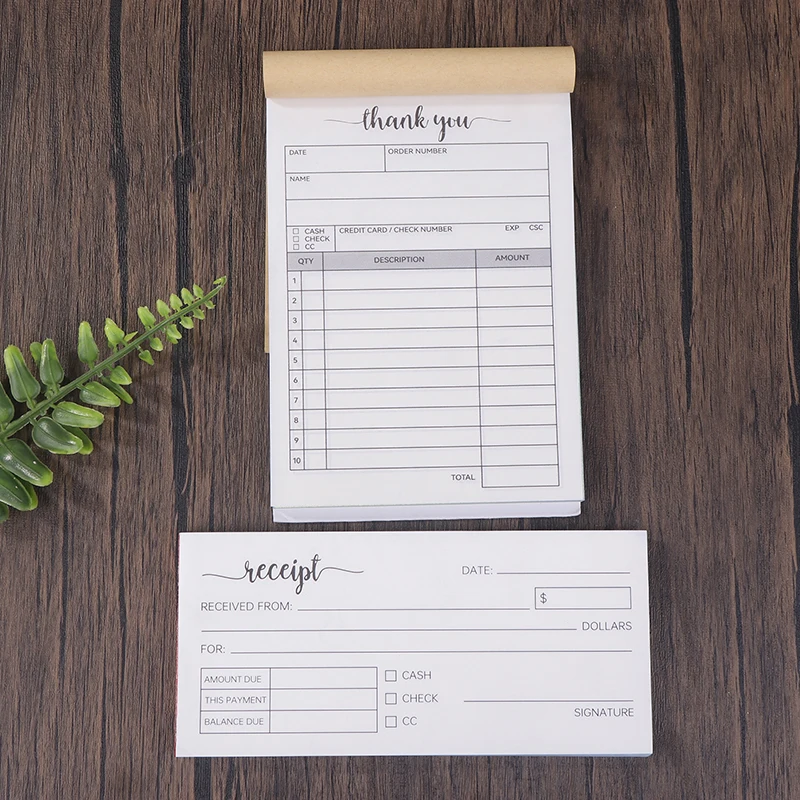 50pcs Carbonless Paper Receipt Book - Customer Appreciation Sales Invoice Book view 2