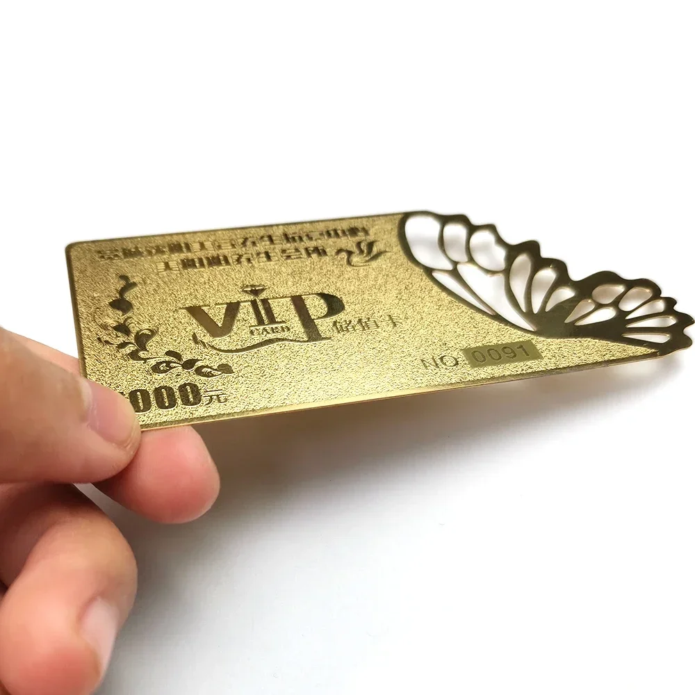 Atacado barato personalizado gravado em aço inoxidável corte a laser nome preto prata espelho acabamento em branco cartões de visita de metal