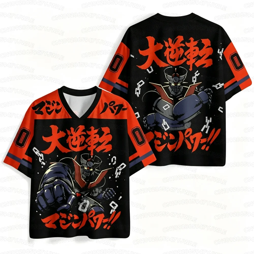 2026 Sommer Herren Damen Anime Mazinger Grendizer Trikot Sommer Fußball T-Shirt Freizeit-Sport-T-Shirt Oberteil – Detail 4