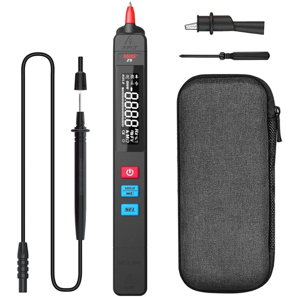 BSIDE Smart Digital Multimeter Z1/Z5 Pen Type Electronic Tester DC/AC Voltage Detector Resistance Frequency NCV