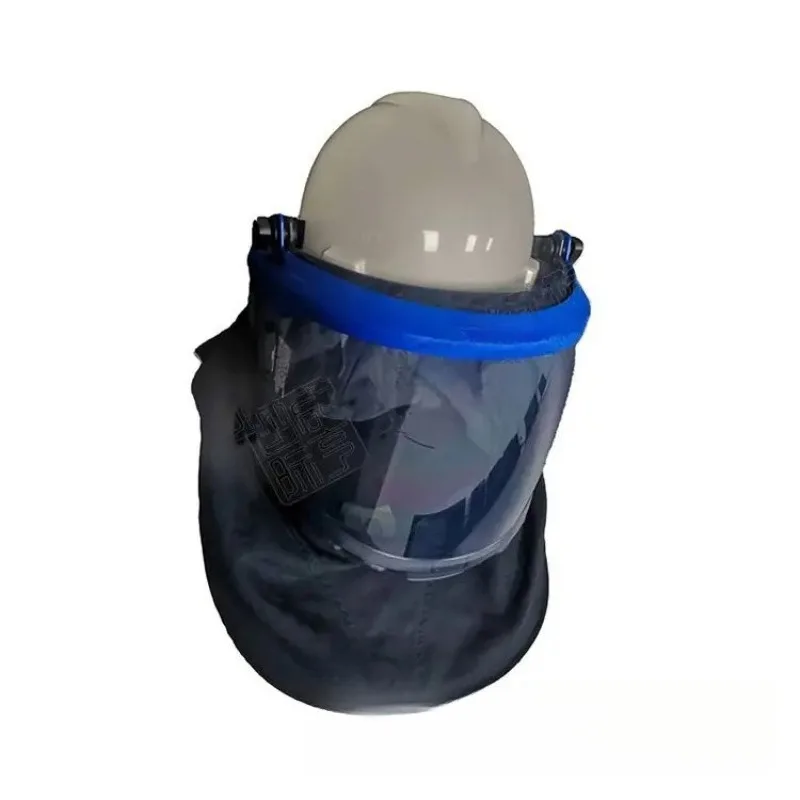 

Electrician flame retardant insulation mask gray high transparency front open anti-arc helmet power maintenance high voltage