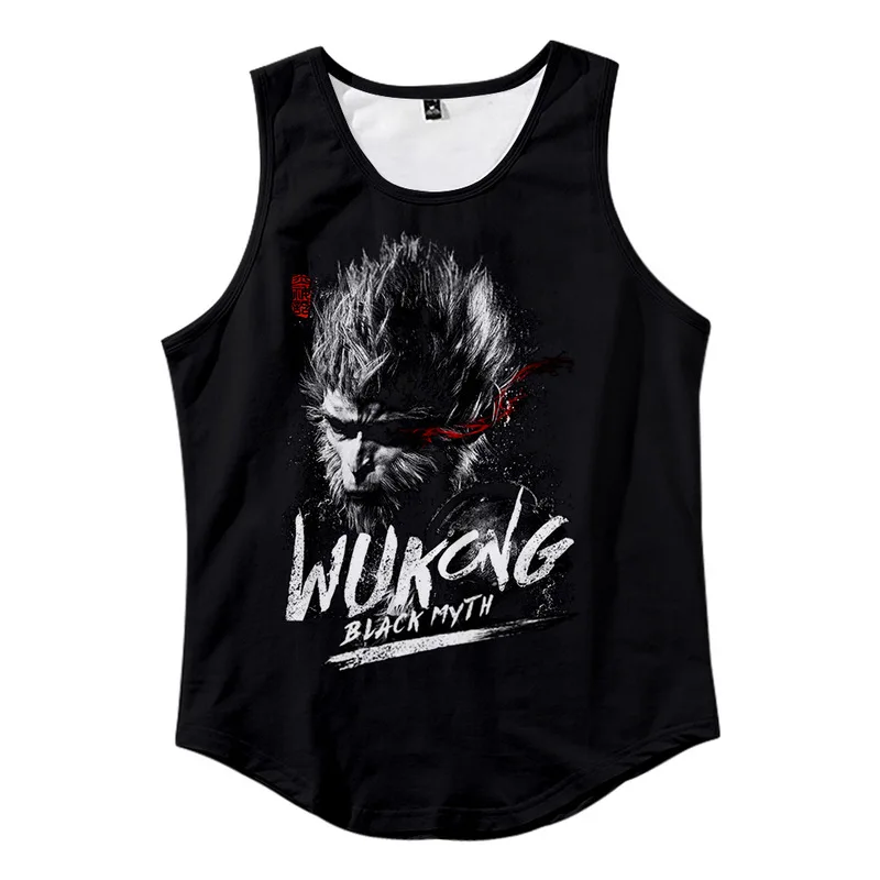 Black Myth Wukong Game Peripheral Qi Tian Da Sheng Game Peripheral Quick Drying Sleeveless Vest Base Shirt Chic Summer Clothes