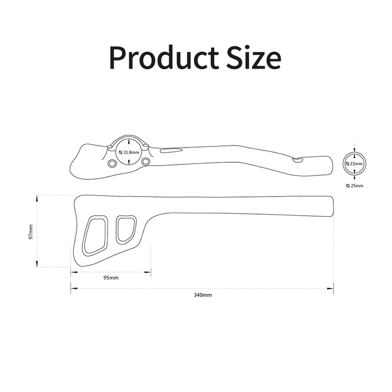 PLATT Vollcarbon-Fahrradlenker 3K Glänzende Oberfläche 31,8x340mm Fahrrad-Lenker-Zubehör – Detail 8