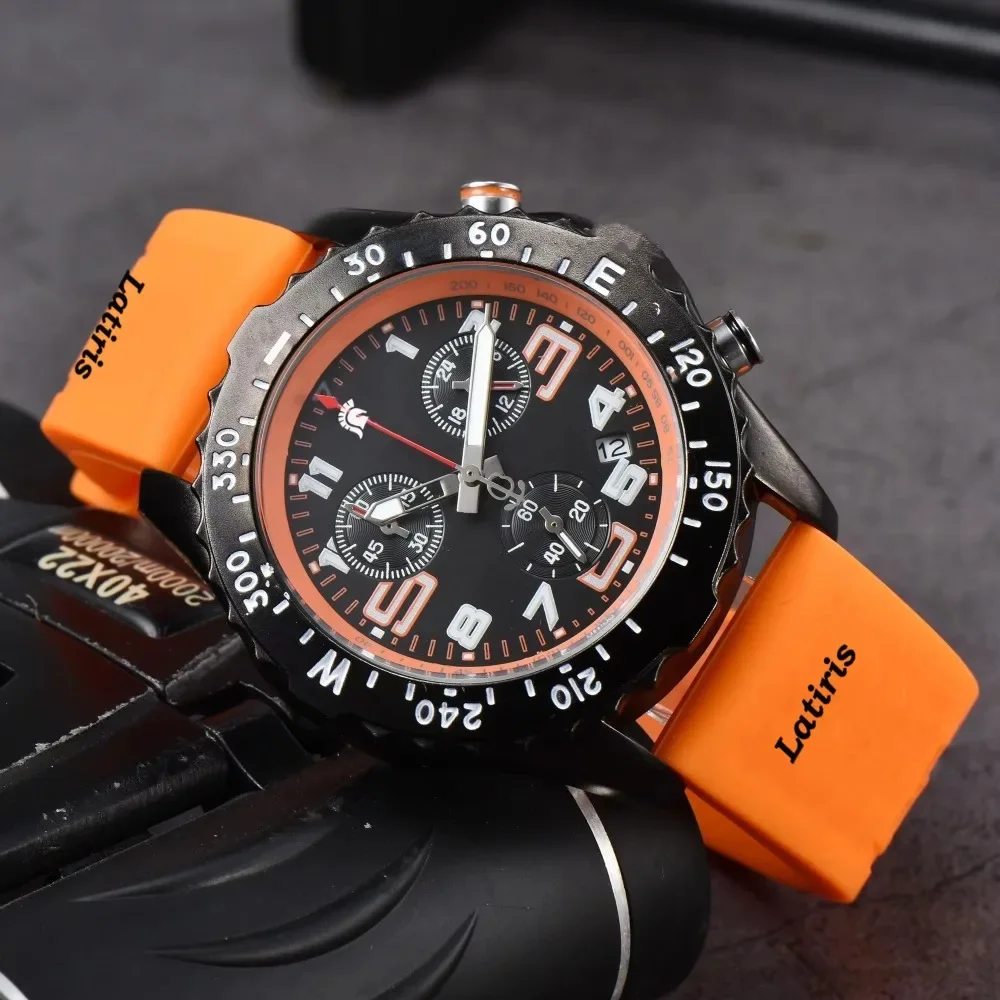 2025 Fashion Business Sports Silicone Tape Multi-function Belt Calendar Luxury Brand Professional Series AAA+ Quartz Watch