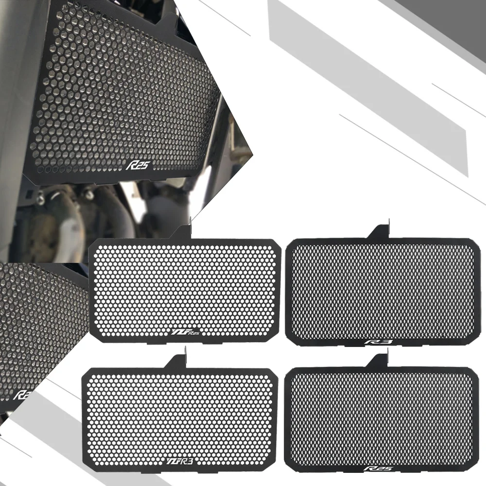 

For Yamaha Motorcycle Aluminum Radiator Tank Grille Guard Protector YZFR3 YZFR25 2015-23 2025 2024 YZF R3/R25 R25 R3 2014 - 2020
