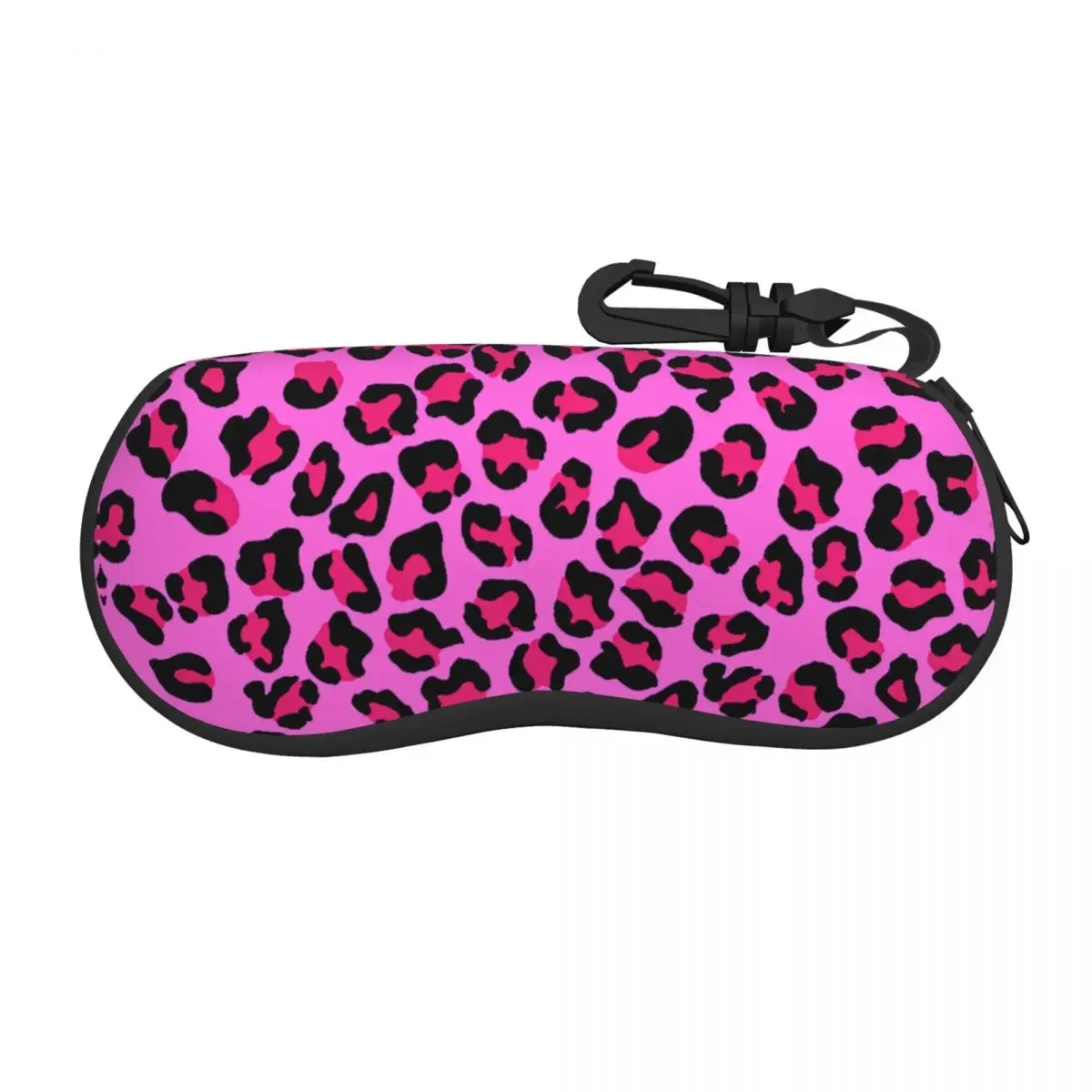 Custom Leopard Cheetah Seamless Pattern Shell Glasses Case Animal Skin Print Spots Eyeglasses Case Sunglasses Protector Box