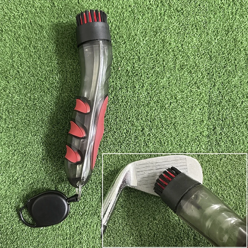 

Практичная прозрачная водяная щетка для гольфа, мячи для гольфа и инструменты для чистки канавок клюшки, регулируемая сталь с выдвижными зажимами для пряжек