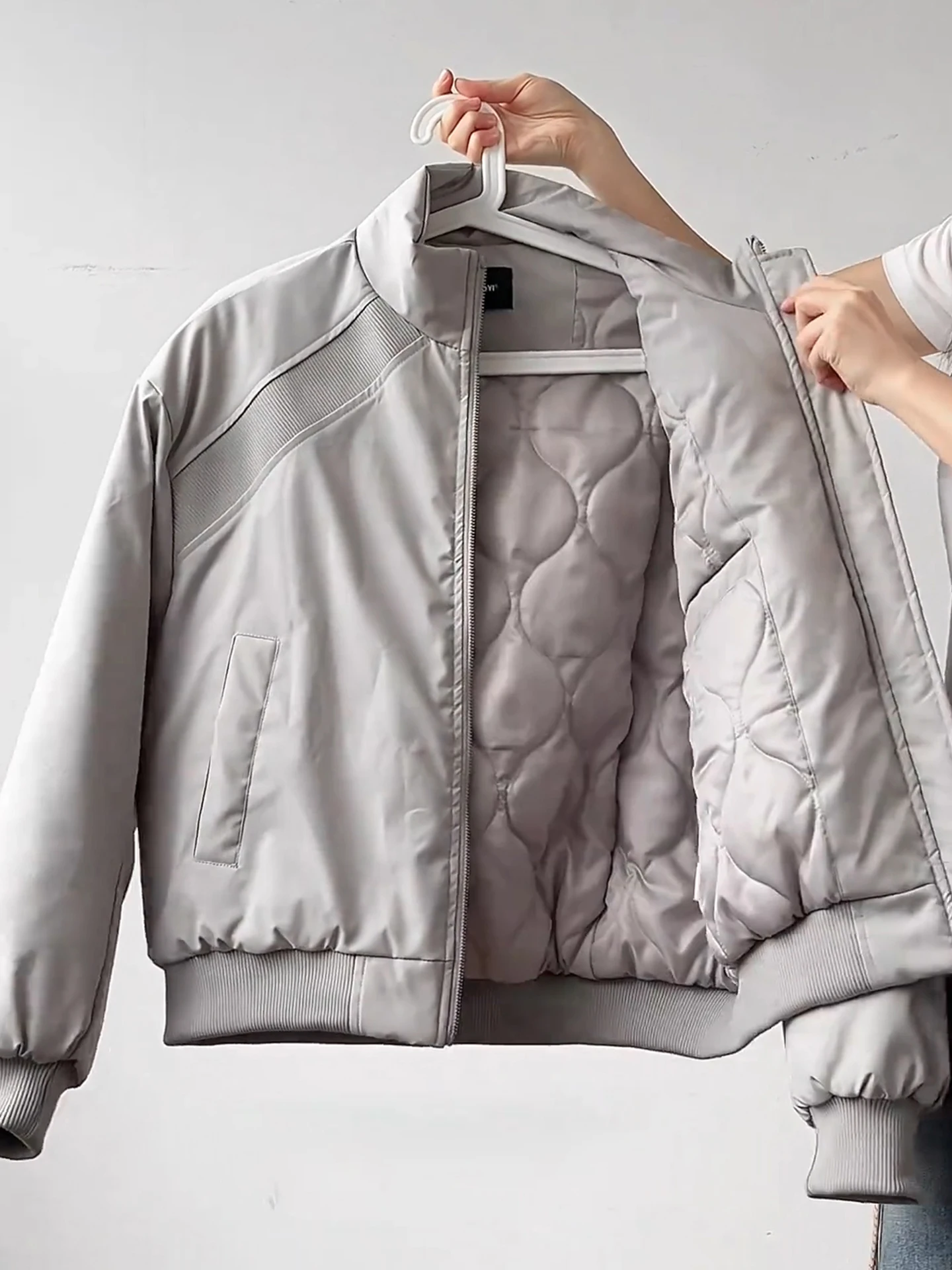 

Мужская хлопковая куртка-бомбер Or Thiened с воротником-стойкой, деконструированная рабочая одежда, верхняя одежда на подкладке, теплая осень с...