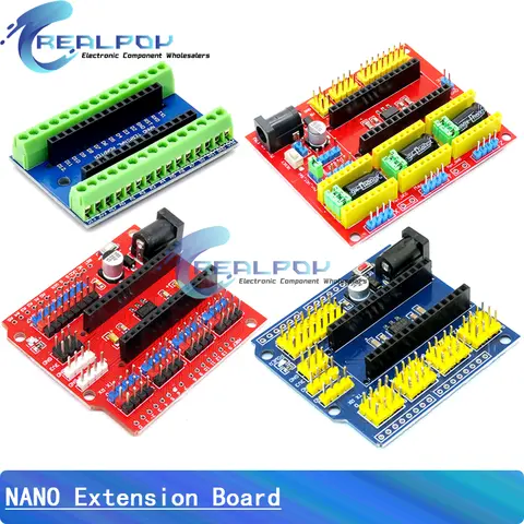 NANO V3.0 컨트롤러 터미널 어댑터 확장 보드 프로토타입 실드 및 UNO-R3용 Arduino용 다목적 확장 보드