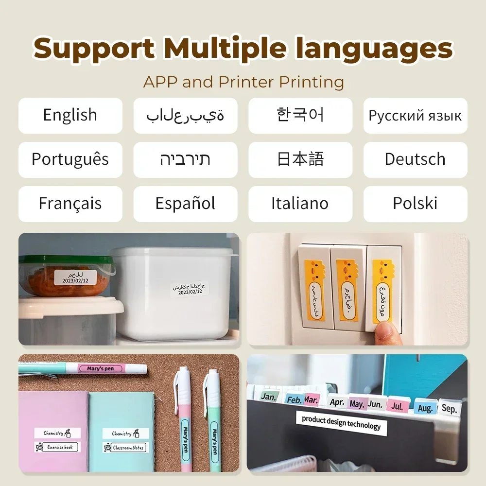 Phomemo Q30 Label Maker Mini Portable Printer Thermal Pocket Label Printer Wireless Sticker Pocket Handheld Printer Label Paper