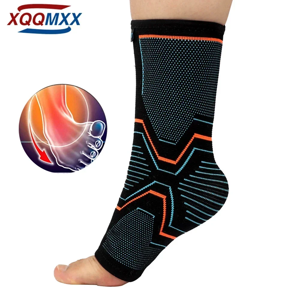 1 Stuks Enkelbrace Compressie Mouw Blessure Herstel Gewrichtspijn Pees Ondersteuning, Plantaire Fasciitis Voetsokken Met Voetsteun