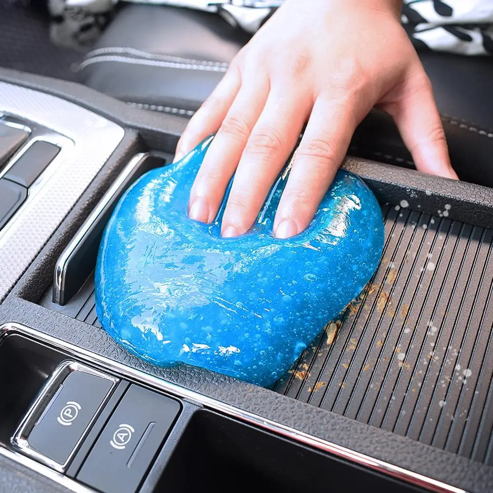 Gel de limpeza interior do carro para lavagem de carro, slime para máquina de limpeza, ventilação automática, removedor de poeira mágica, cola, teclado de computador, sujeira clea w7f4