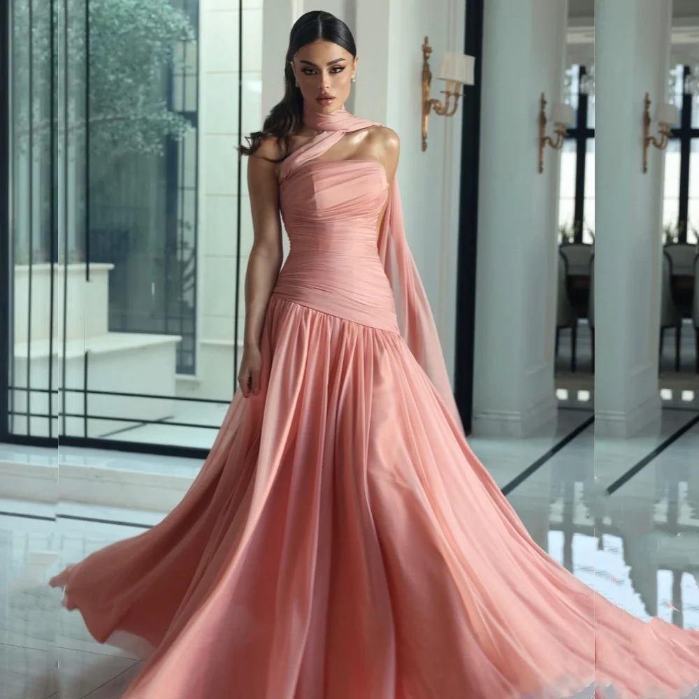 

Customized Unisex Chiffon Pleat A-line Strapless Midi Dresses Bespoke Occasion Dresses Classic Exquisite Modern Style Pastrol Ca