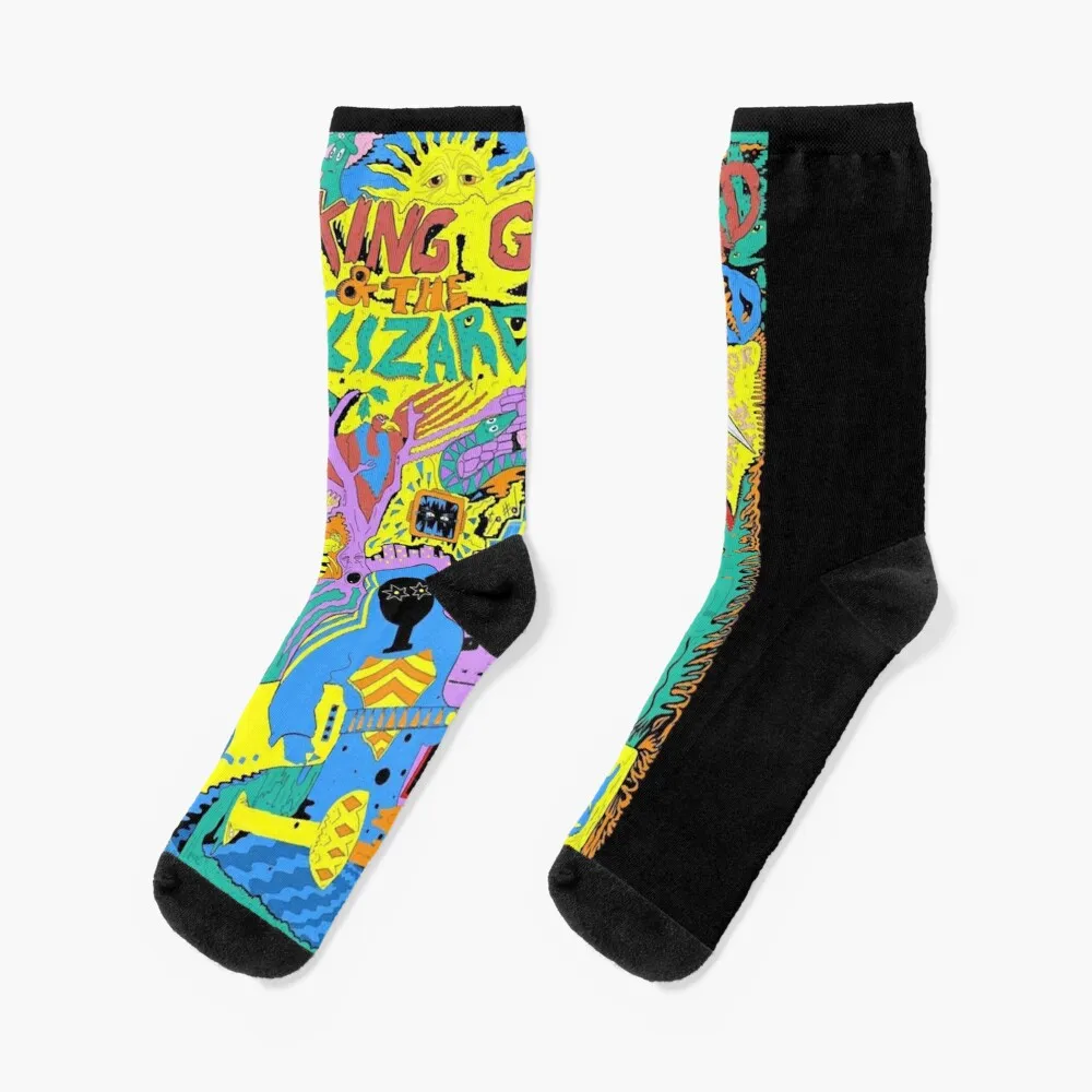 King ventriglio e the Lizard Wizard Brooklyn Gig Socks calzini divertenti