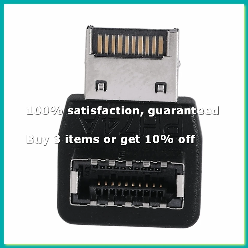 Computer Motherboard Type-E USB 3.1 Type-E Interface 90 Degree Steering Elbow Front Type-C Installed Adapter(PH74A)-DTA9