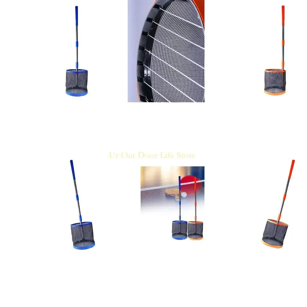 

77UF Table Tennis Balls Pickers Bucket Portable Table Tennis Retrievers Adjustable PingPong Balls Pickers Collector Easy to Use