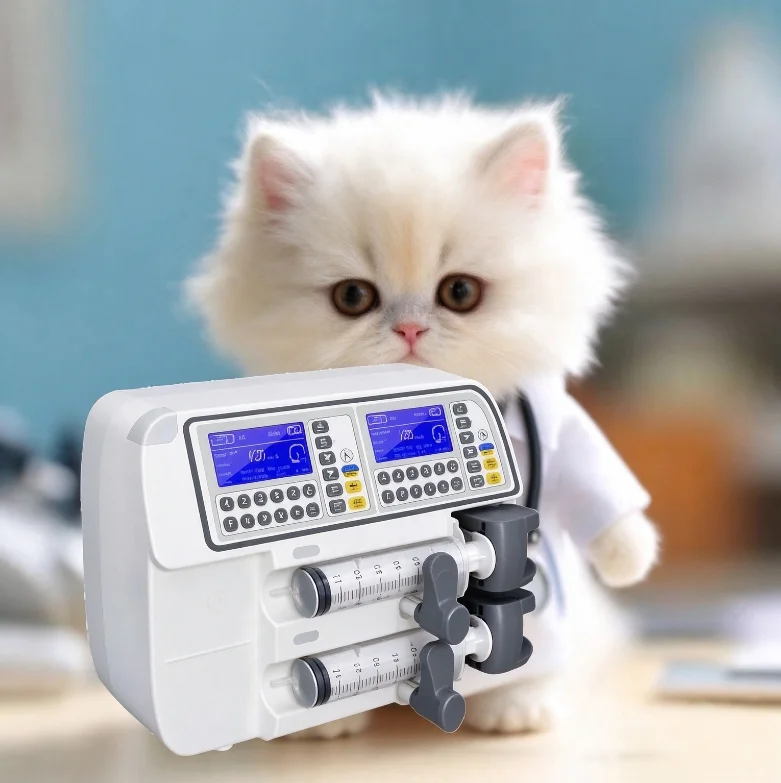 Veterinary Infusion Pump - Bomba de jeringa veterinaria portátil, bomba
