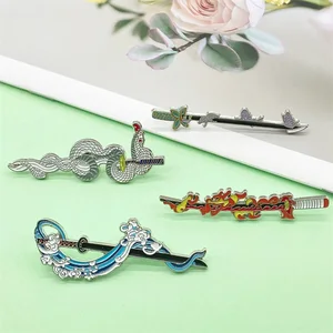 Iblis avcısı, katana, emaye pin rozeti, kimetsu hiçbir yaiba kılıç, rozetleri sırt çantası tanjirou shinobu katana broş ve pin anime mevcut İlk 10 satış, sırt çantası tanluhu-no. 5