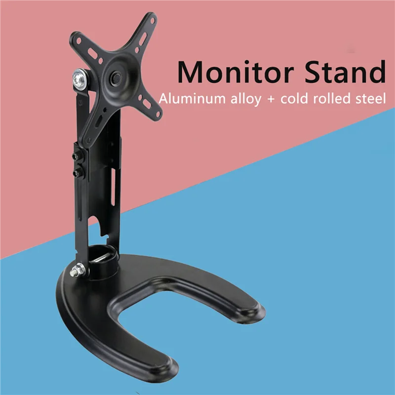 SQPP-2X Monitor Stand For Echo Show 15 Height Adjustable 360° Rotating Stand Tablet Support Desk Smart Display Holder view 3