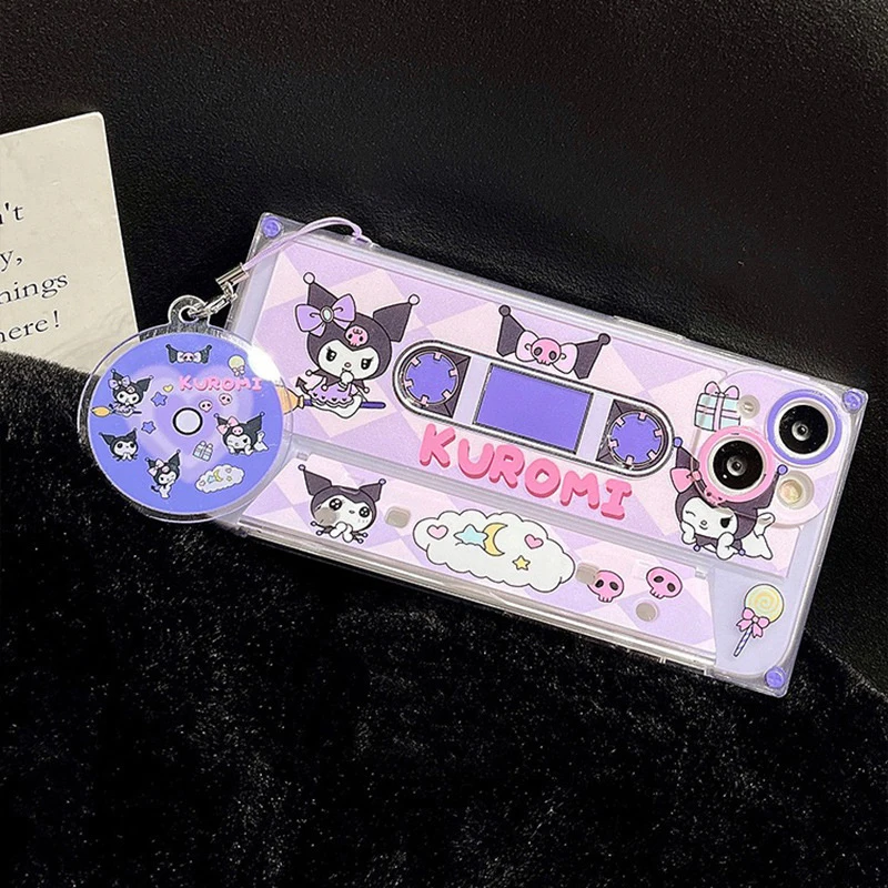 

Лента Sanrio в стиле Apple чехол для телефона подходит для Iphone14/13/12/11/x Cinnamoroll с кронштейном Практичная защита от падения