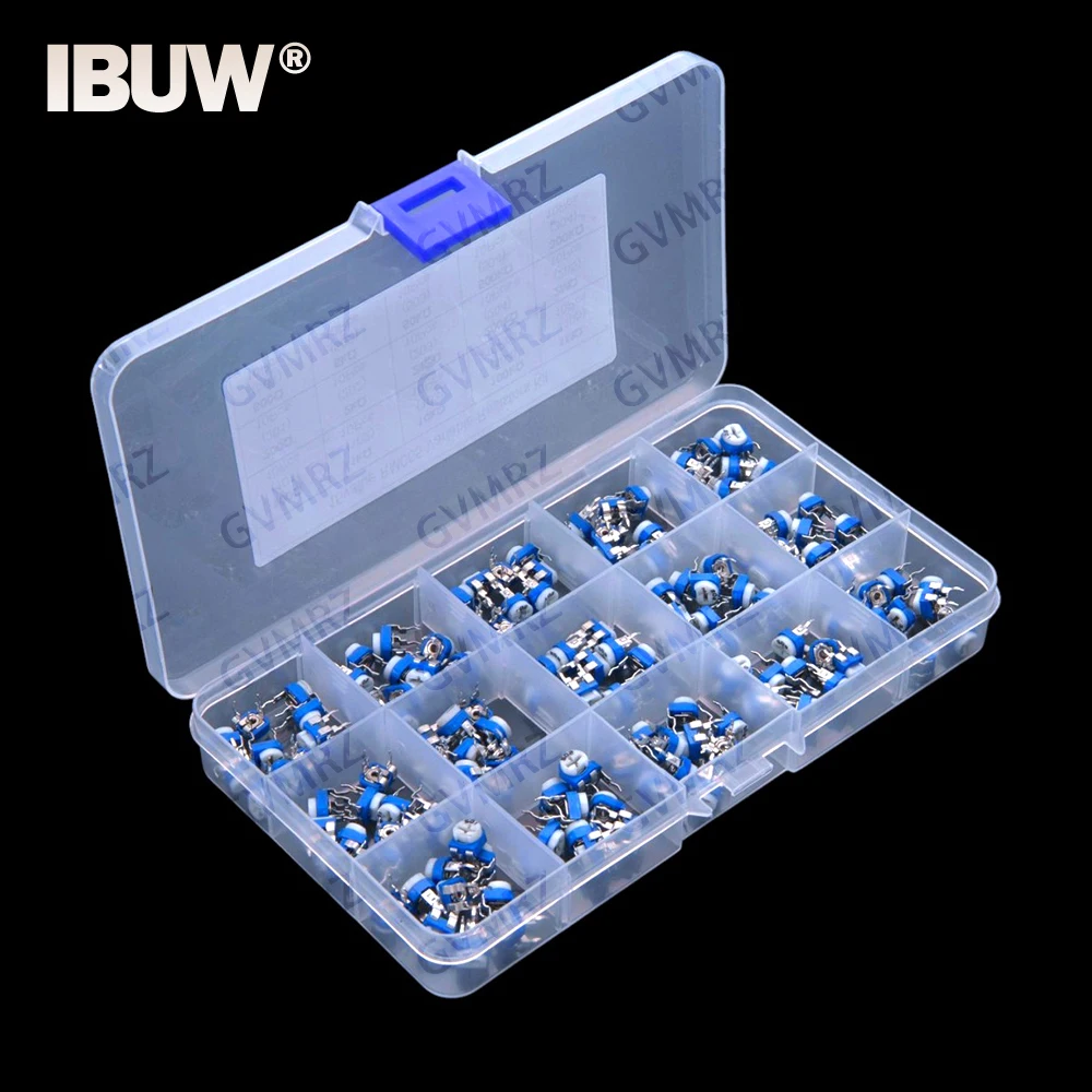 15Values 150PCS 100R-2M RM065 Variable Resistor KIT 200R 2K 100R 1K 10K 100K 1M 20K 200K 2M 5K 50K 500K 300K 500R