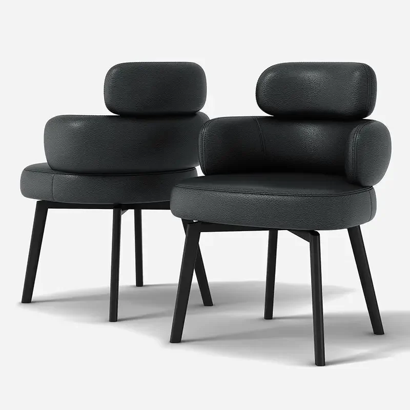 Italian Light Luxury Home Swivel Back Dining Chairs Living Room Home Comfortable Leisure Chair Ergonomic Creative Office Chairs