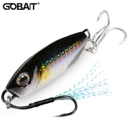 Metal Jig Fishing Lure 10g 20g 30g 40g Shore Casting Swimbait VIB Spoon Fishhook Spinner LAKE Ocean Tackle Pesca Artificial Bait