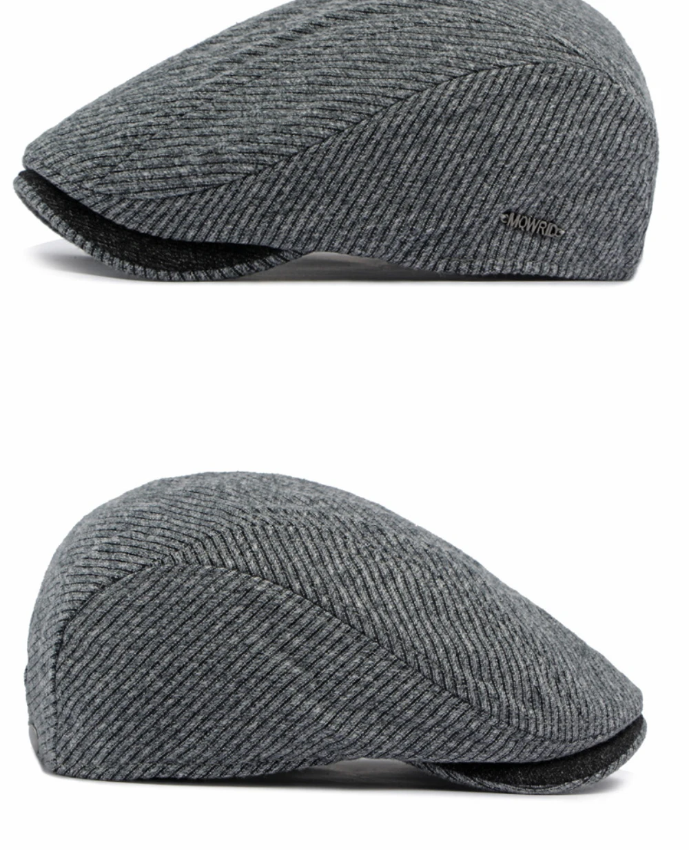 HT5162 Baskenmützen für Männer und Frauen, Künstler- und Maler-Baskenmütze aus Wolle, dick, warm, mit Fleece gefüttert, Ivy-Flatcap, 2026 neue Herbst-Winter-Baskenmütze. – Detail 9