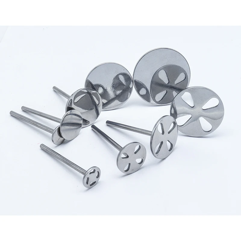 Nieuw! Rvs Schuurpapier Disc 3/32 "Ronde Metalen Schijf Nail Boren Accessoires 10mm,15mm, 20mm,25mm,,30mm 35mm