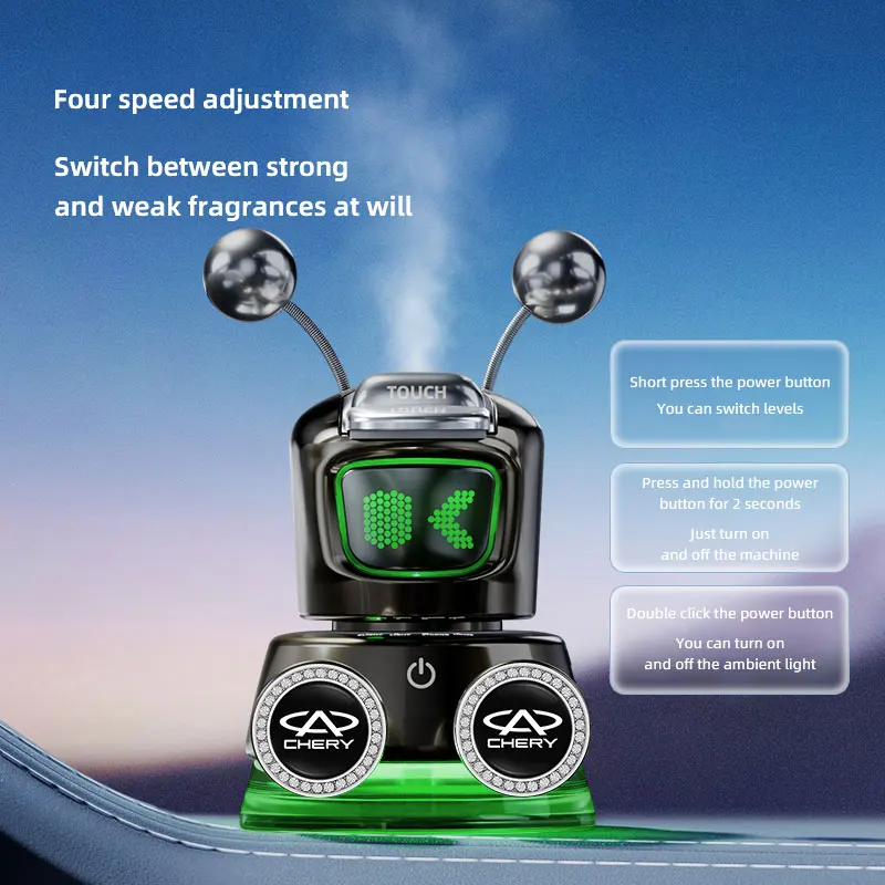 حامل هاتف عطر السيارة آل روبوت ذكي لشيري 06 Omodas Fulwin T9 A8 T8 T10 T6 A9 E05 Arrizo 8 5 Tiggo 8 9 7 5 5X 3X