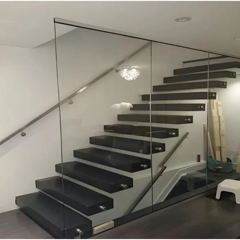 custom.DB Elegant Floating Staircases: Modern Designs with Glass and Wood