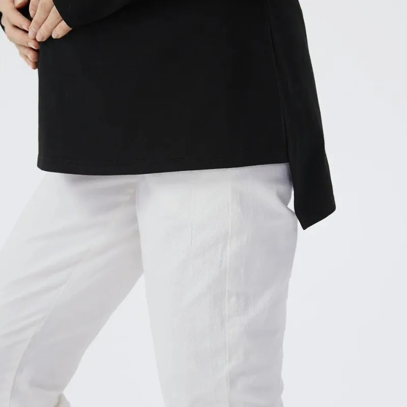 تي شيرت نسائي حامل جديد ناعم ومريح مخطط بأكمام طويلة مع رقبة دائرية وقميص مريح للرضاعة #6