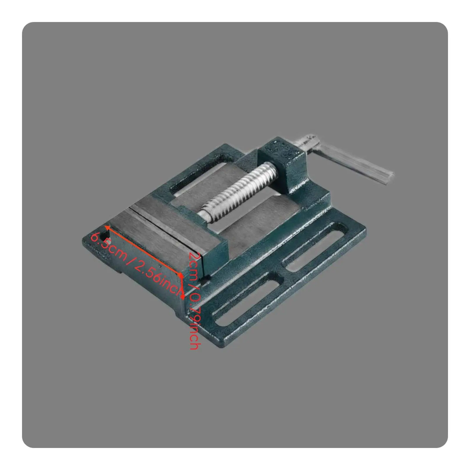 Cast Iron Table Vise for Workbench with Rotating Base Small Footprint Clamp for Precision Wood Metal Craft Work