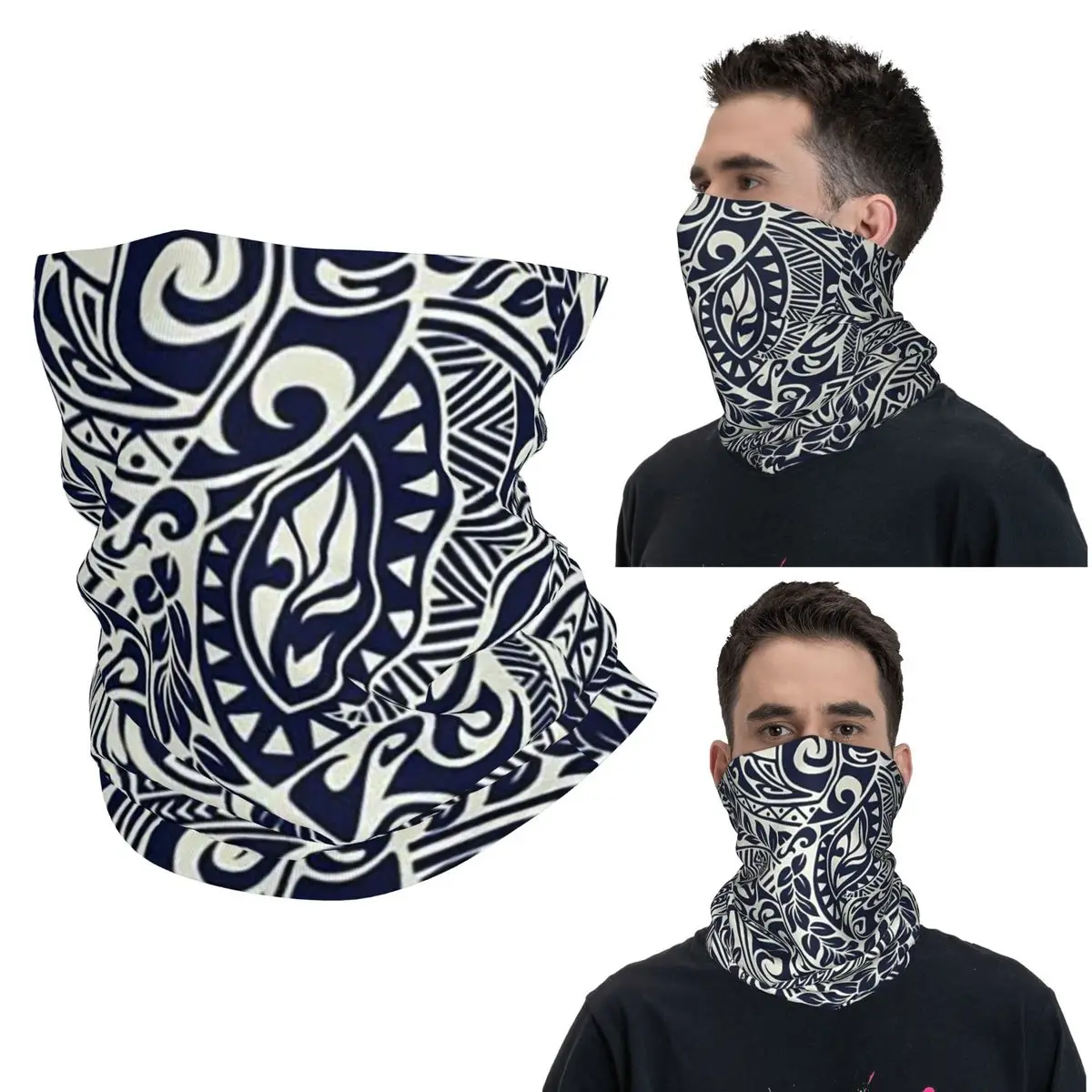 

Племенная татуировка воина маори, Новая Зеландия, гордая бандана, гетры на шею, маска с принтом, шарф, теплая повязка на голову для мужчин, женщин, взрослых