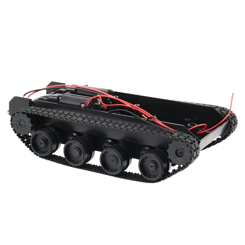 Smart Robot Tank Car Chassis Kit Rubber Track Crawler For Arduino 130 Motor Diy Robot Toys For Children