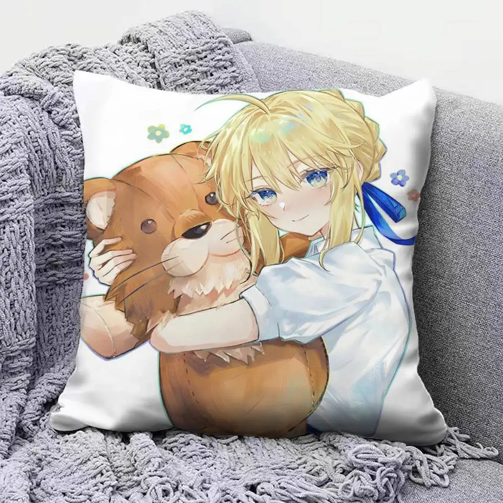 Artoria Pendragon Saber Fate Fgo FSN Home Sofa Cushion Covers and Aecorative Custom Pillow Covers - view 4